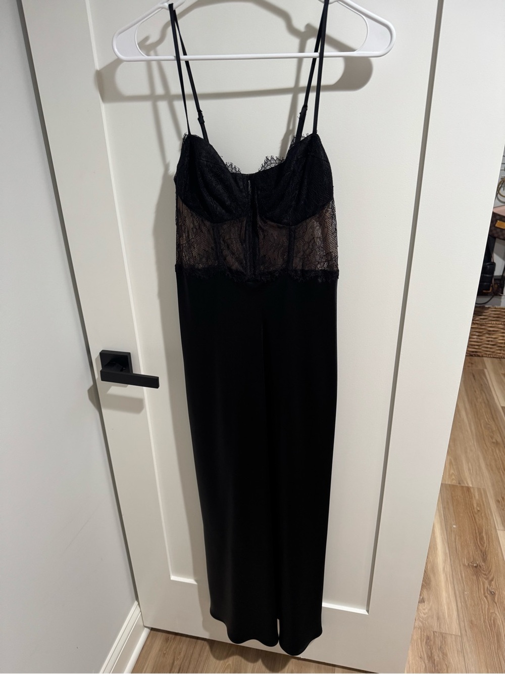 Cami NYC Black Lace Trim Slip Dress - Women Intimates & Sleepwear